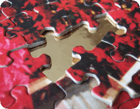 cardboard jigsaw puzzle