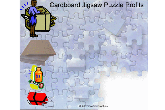 cardboard jigsaw puzzle cutting profits